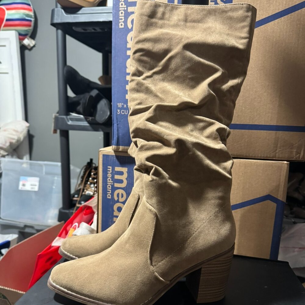 Light Brown Knee Boots